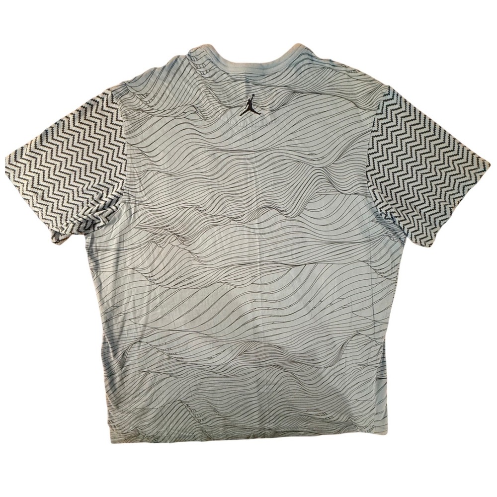 Nike Jordan Jumpman 3XL French‎ Blue Wave Print Pocket Tee Sporty Casual NWOT - Picture 2 of 6
